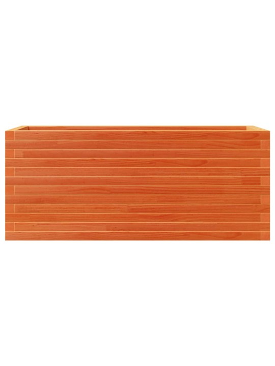 Zahradní truhlík voskově hnědý 110x40x46 cm masivní borovice