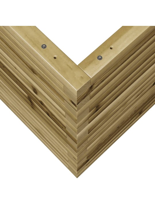 Zahradní truhlík 60 x 60 x 68,5 cm impregnované borové dřevo