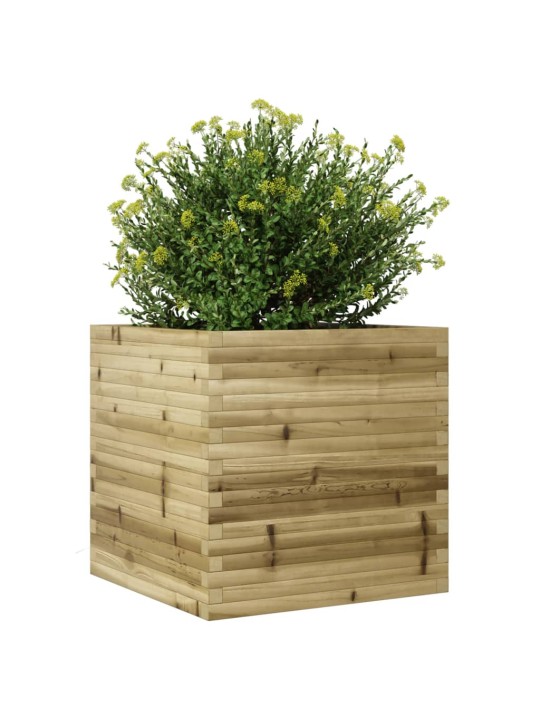 Zahradní truhlík 70 x 70 x 68,5 cm impregnované borové dřevo