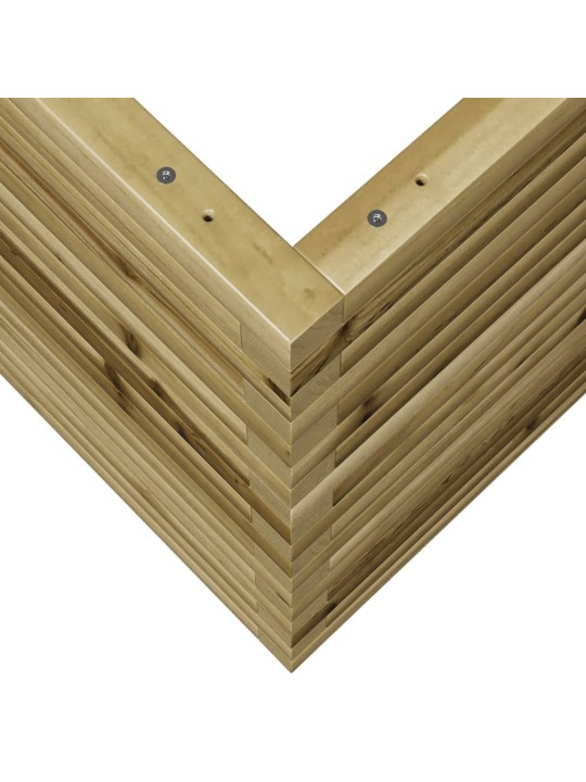 Zahradní truhlík 80 x 80 x 68,5 cm impregnované borové dřevo