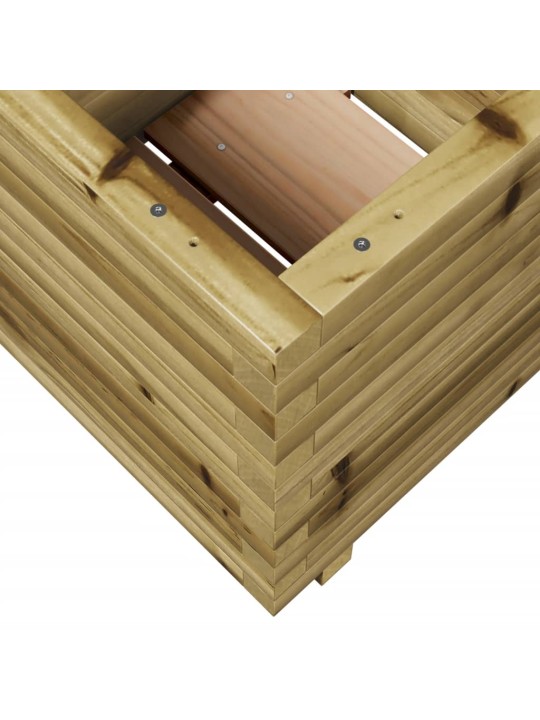 Zahradní truhlík 50 x 50 x 49,5 cm impregnované borové dřevo