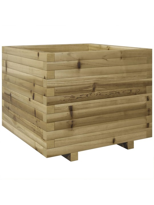 Zahradní truhlík 60 x 60 x 49,5 cm impregnované borové dřevo