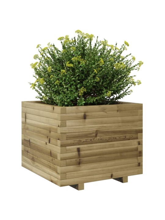 Zahradní truhlík 60 x 60 x 49,5 cm impregnované borové dřevo