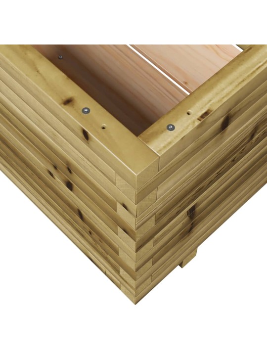 Zahradní truhlík 60 x 60 x 49,5 cm impregnované borové dřevo