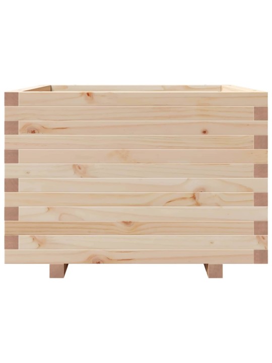 Zahradní truhlík 70 x 70 x 49,5 cm masivní borové dřevo