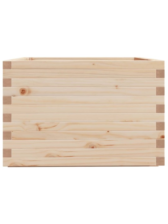 Zahradní truhlík 70 x 70 x 49,5 cm masivní borové dřevo