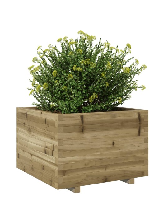 Zahradní truhlík 70 x 70 x 49,5 cm impregnované borové dřevo
