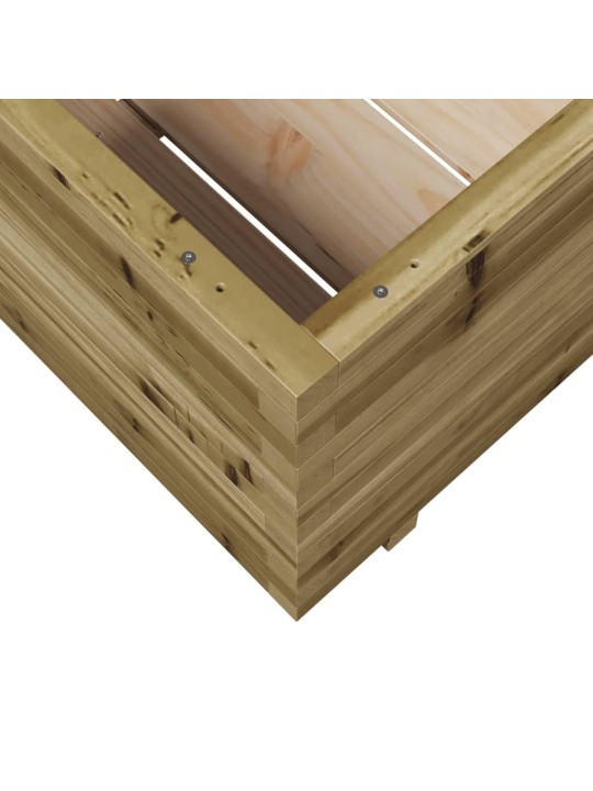 Zahradní truhlík 70 x 70 x 49,5 cm impregnované borové dřevo