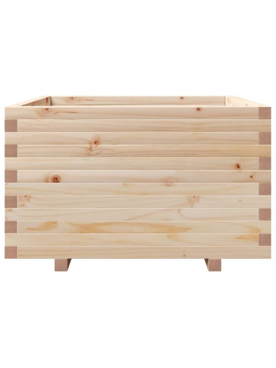 Zahradní truhlík 80 x 80 x 49,5 cm masivní borové dřevo
