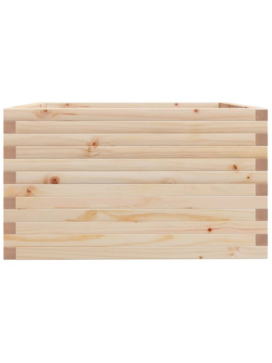 Zahradní truhlík 80 x 80 x 49,5 cm masivní borové dřevo