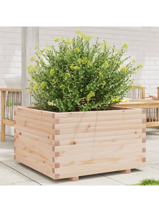 Zahradní truhlík 80 x 80 x 49,5 cm masivní borové dřevo