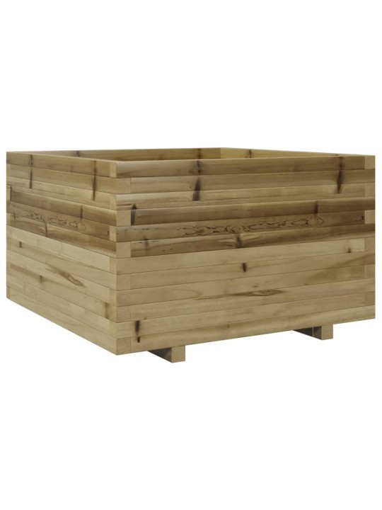 Zahradní truhlík 80 x 80 x 49,5 cm impregnované borové dřevo