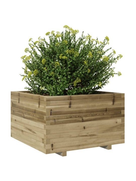 Zahradní truhlík 80 x 80 x 49,5 cm impregnované borové dřevo
