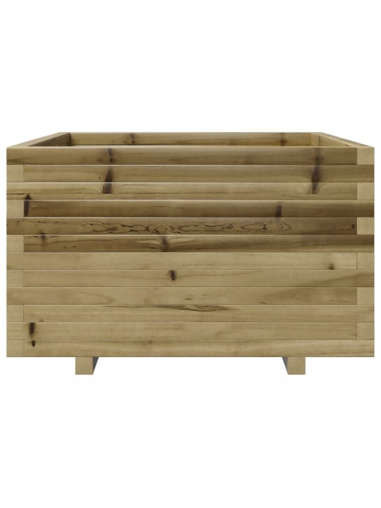 Zahradní truhlík 80 x 80 x 49,5 cm impregnované borové dřevo
