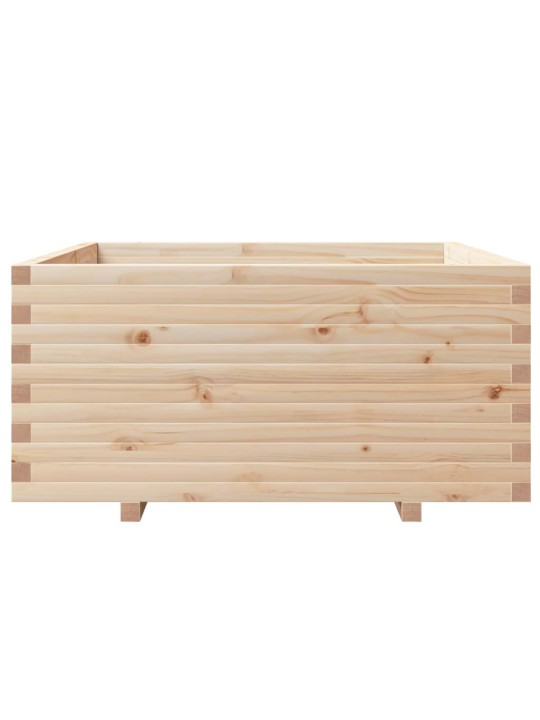 Zahradní truhlík 100 x 100 x 49,5 cm masivní borové dřevo