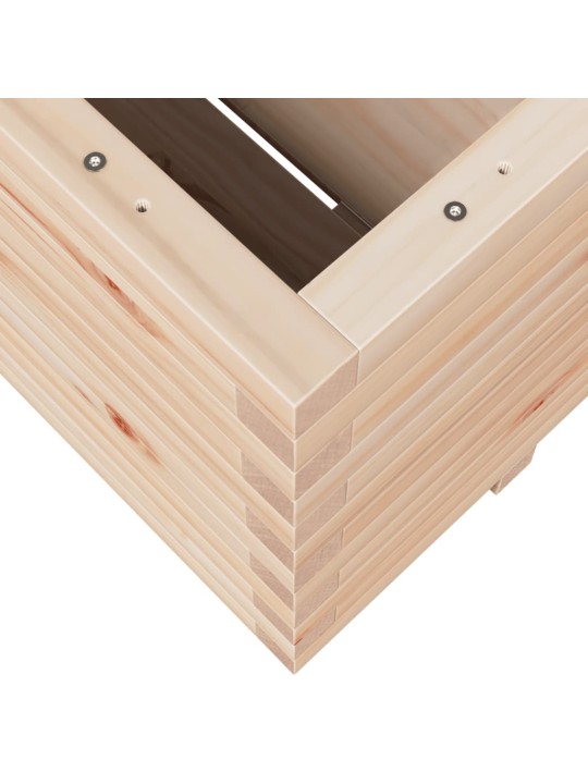 Zahradní truhlík 100 x 100 x 49,5 cm masivní borové dřevo