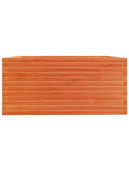Zahradní truhlík voskově hnědý 100x100x49,5 cm masivní borovice