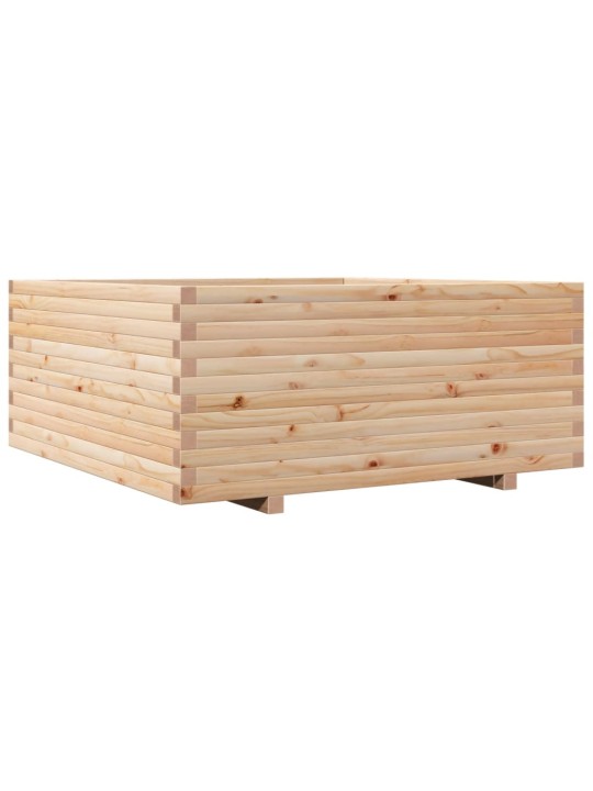 Zahradní truhlík 110 x 110 x 49,5 cm masivní borové dřevo