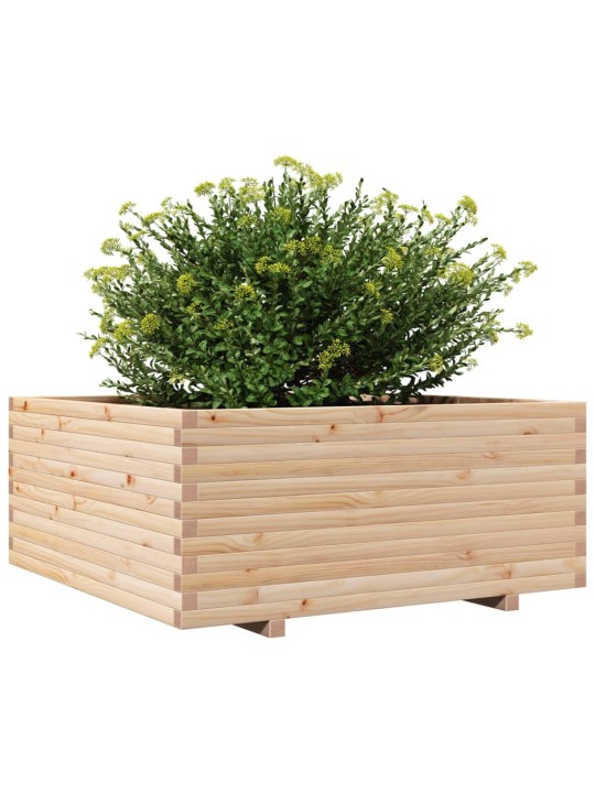 Zahradní truhlík 110 x 110 x 49,5 cm masivní borové dřevo