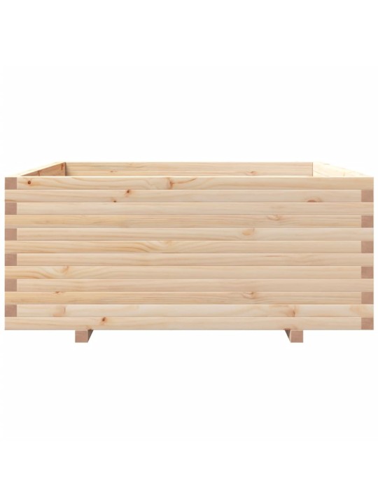 Zahradní truhlík 110 x 110 x 49,5 cm masivní borové dřevo