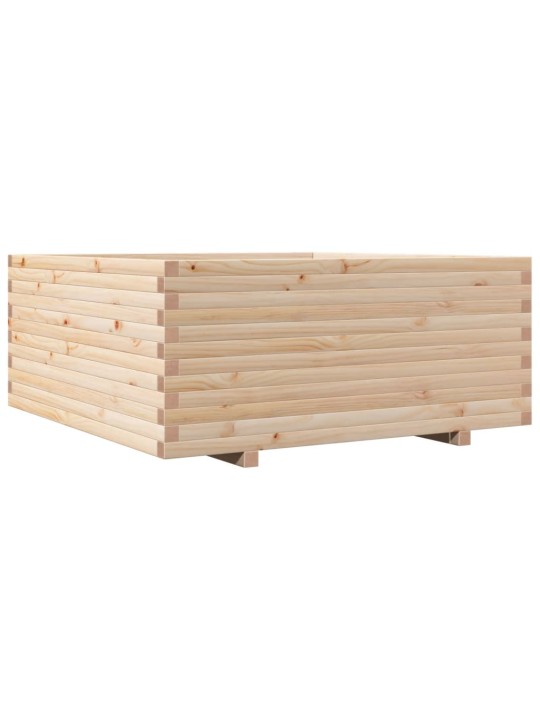 Zahradní truhlík 110 x 110 x 49,5 cm masivní borové dřevo