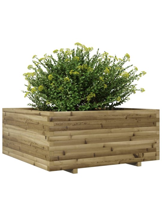 Zahradní truhlík 110 x 110 x 49,5 cm impregnované borové dřevo