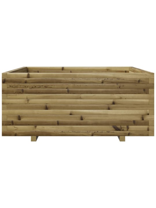 Zahradní truhlík 110 x 110 x 49,5 cm impregnované borové dřevo
