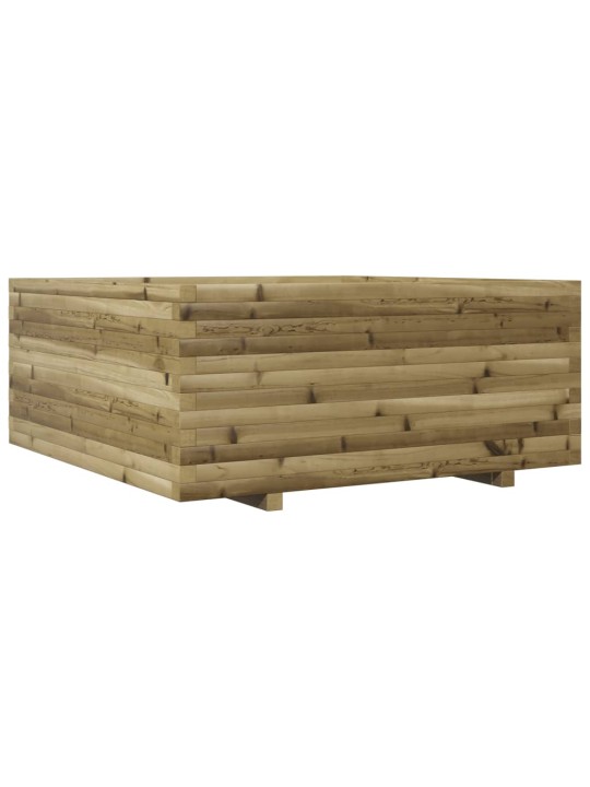 Zahradní truhlík 110 x 110 x 49,5 cm impregnované borové dřevo
