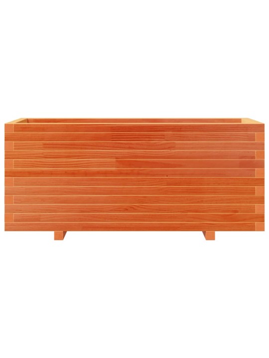 Zahradní truhlík voskově hnědý 110x40x49,5 cm masivní borovice
