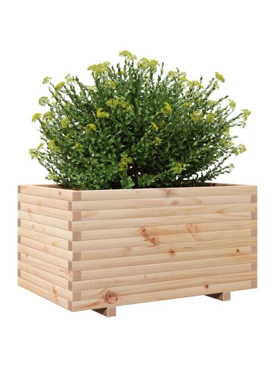 Zahradní truhlík 90 x 60 x 49,5 cm masivní borové dřevo
