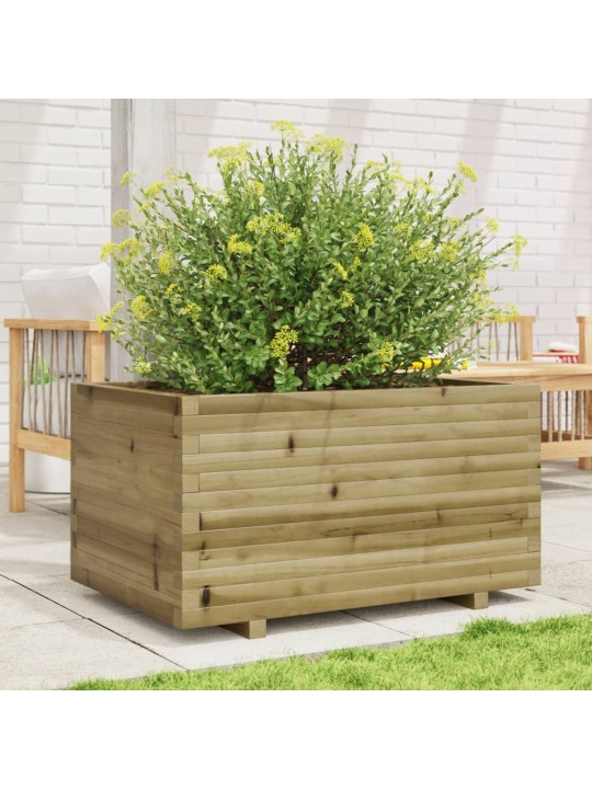 Zahradní truhlík 90 x 60 x 49,5 cm impregnované borové dřevo