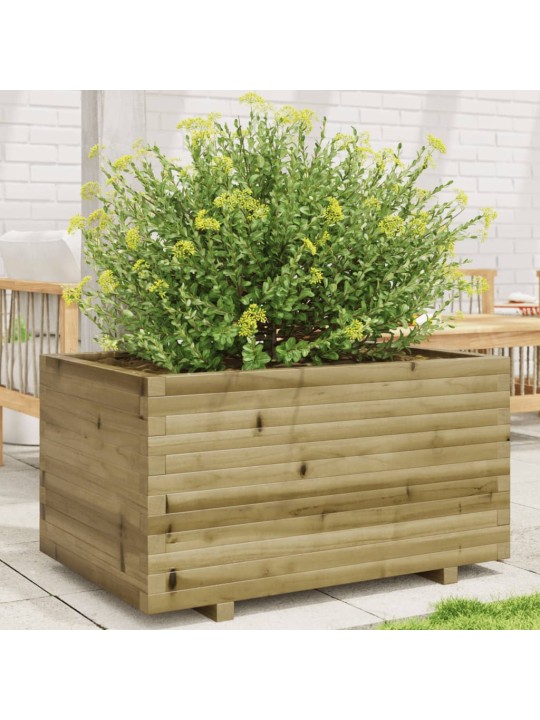 Zahradní truhlík 90 x 60 x 49,5 cm impregnované borové dřevo