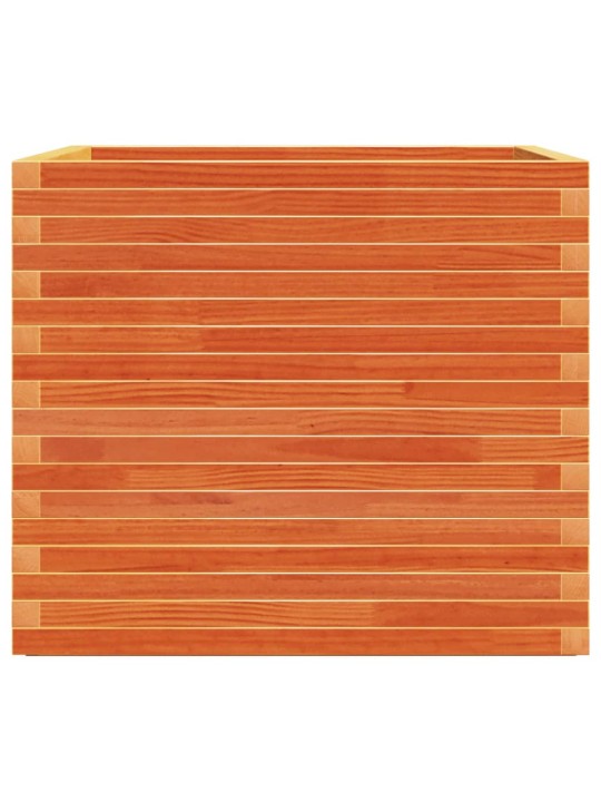 Zahradní truhlík voskově hnědý 80 x 80 x 72 cm masivní borovice