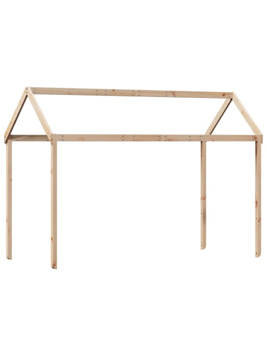 Patrová postel bez matrace 90 x 190 cm masivní borové dřevo