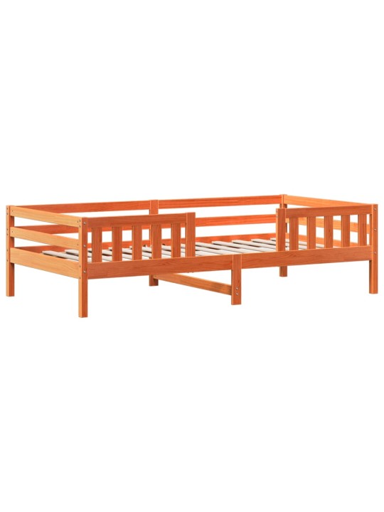 Rám postele se střechou voskově hnědý 90x190 cm masiv borovice