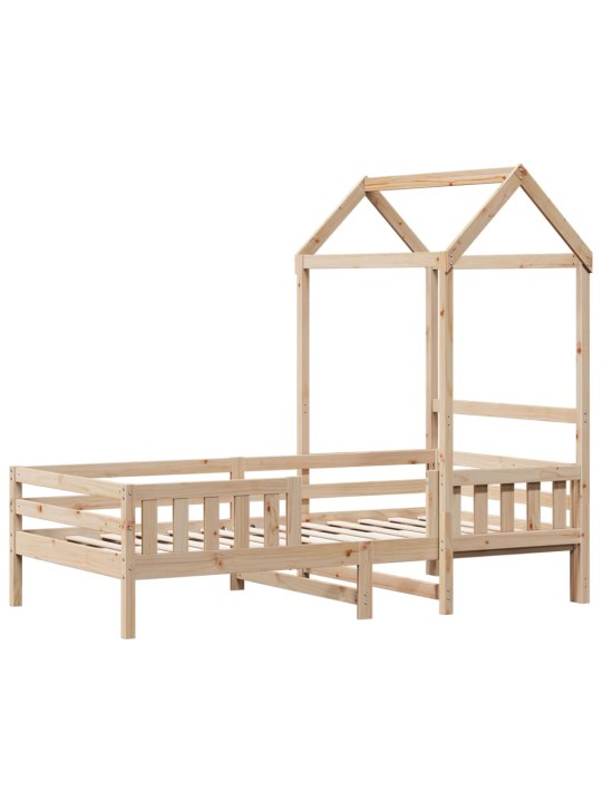 Rám postele se střechou 75 x 190 cm masivní borovice