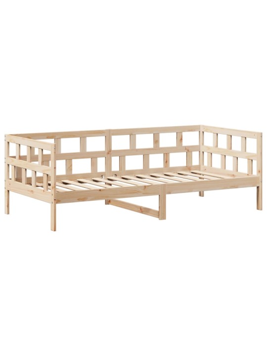 Válenda se střechou 90 x 200 cm masivní borové dřevo