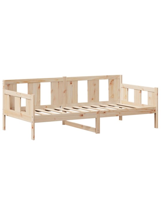 Válenda se střechou 90 x 200 cm masivní borové dřevo
