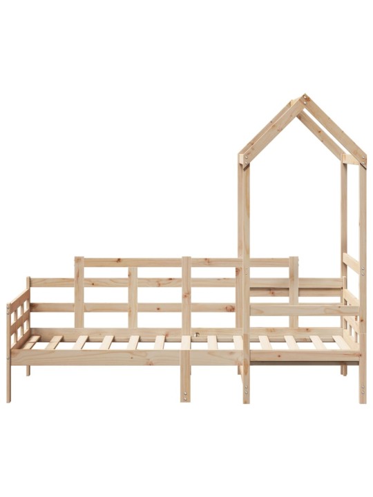 Válenda se střechou 80 x 200 cm masivní borové dřevo