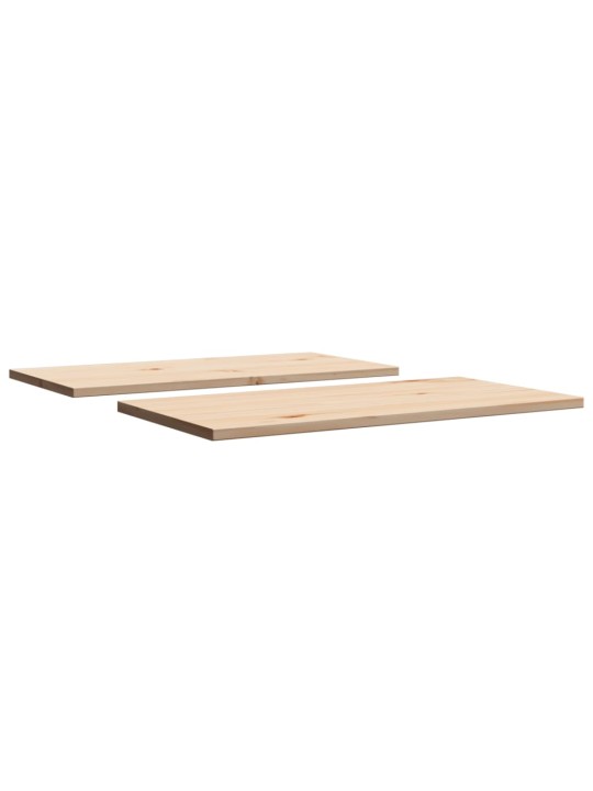 Stolní desky 2 ks 70x35x1,7 cm obdélníkové masivní borové dřevo