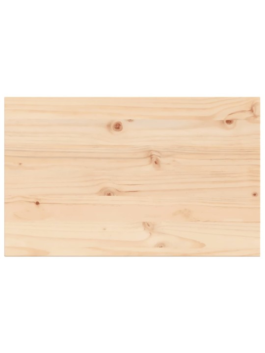 Stolní deska 80 x 50 x 1,7 cm obdélníková masivní borové dřevo