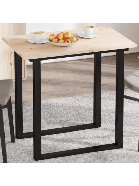 Stolní deska 80 x 50 x 1,7 cm obdélníková masivní borové dřevo