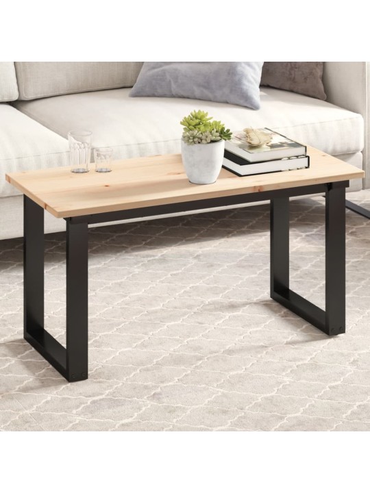 Stolní deska 90 x 40 x 1,7 cm obdélníková masivní borové dřevo