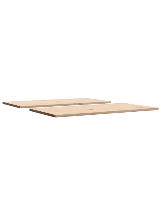 Stolní desky 2 ks 90x45x1,7 cm obdélníkové masivní borové dřevo