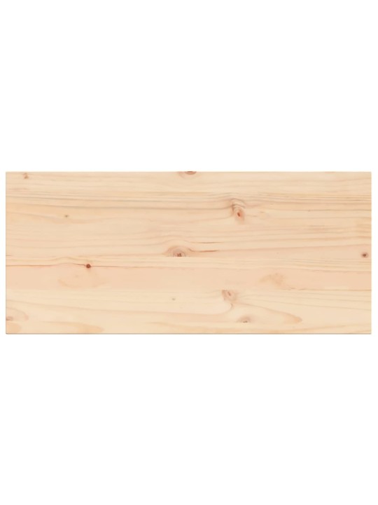 Stolní deska 100 x 50 x 1,7 cm obdélníková masivní borové dřevo