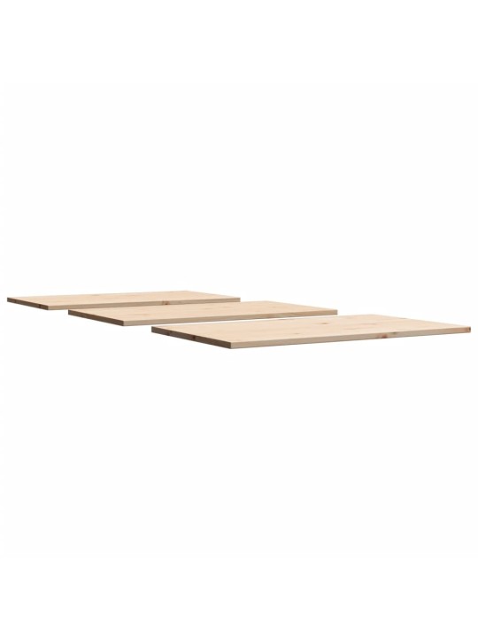 Stolní desky 3 ks 80x47x1,7 cm obdélníkové masivní borové dřevo