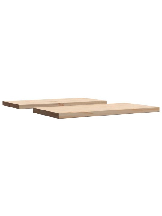Stolní desky 2 ks 60x30x2,5 cm obdélníkové masivní borové dřevo