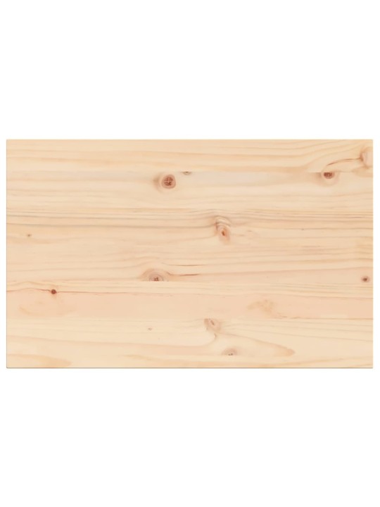 Stolní deska 80 x 50 x 2,5 cm obdélníková masivní borové dřevo