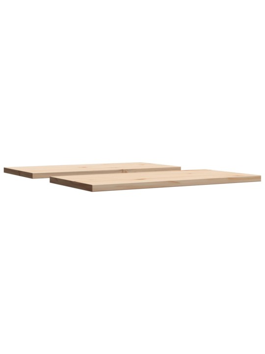 Stolní desky 2 ks 80x40x2,5 cm obdélníkové masivní borové dřevo