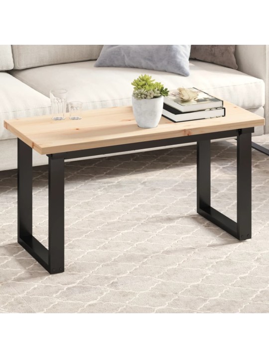 Stolní deska 90 x 40 x 2,5 cm obdélníková masivní borové dřevo
